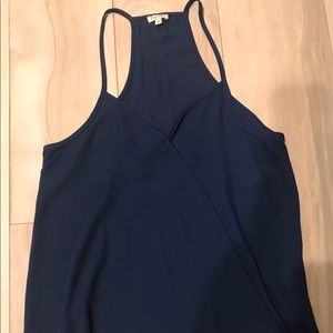 Blue tank blouse